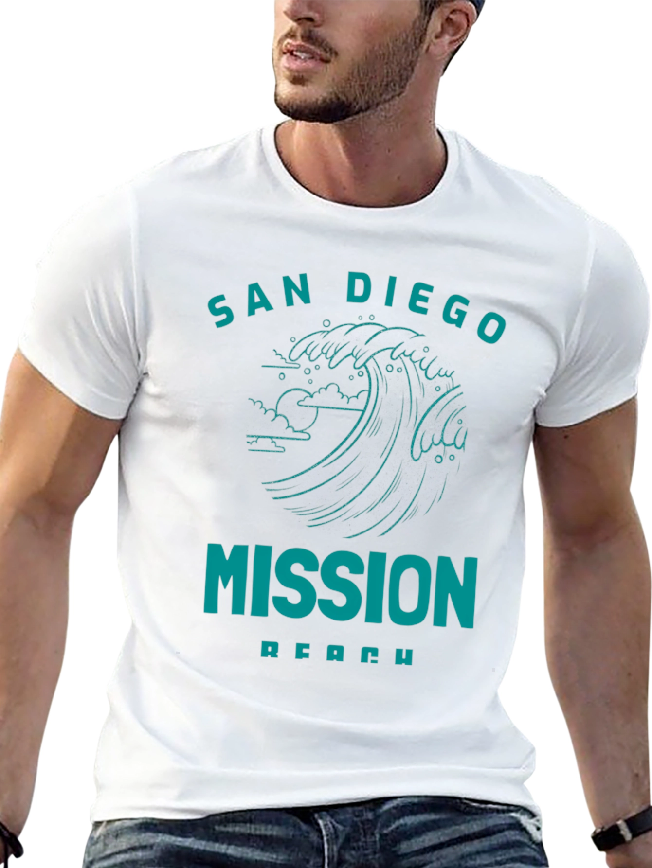 San Diego Mission Beach Graphic Tee