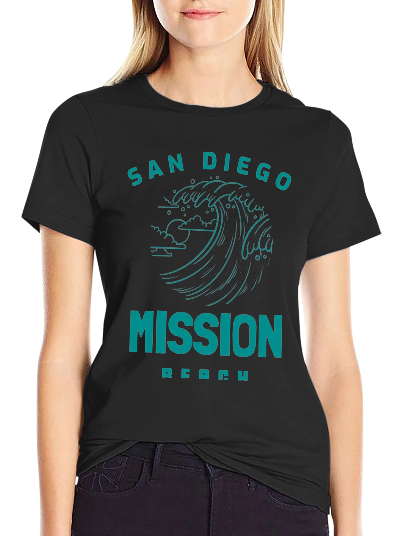 San Diego Mission Beach Graphic Tee