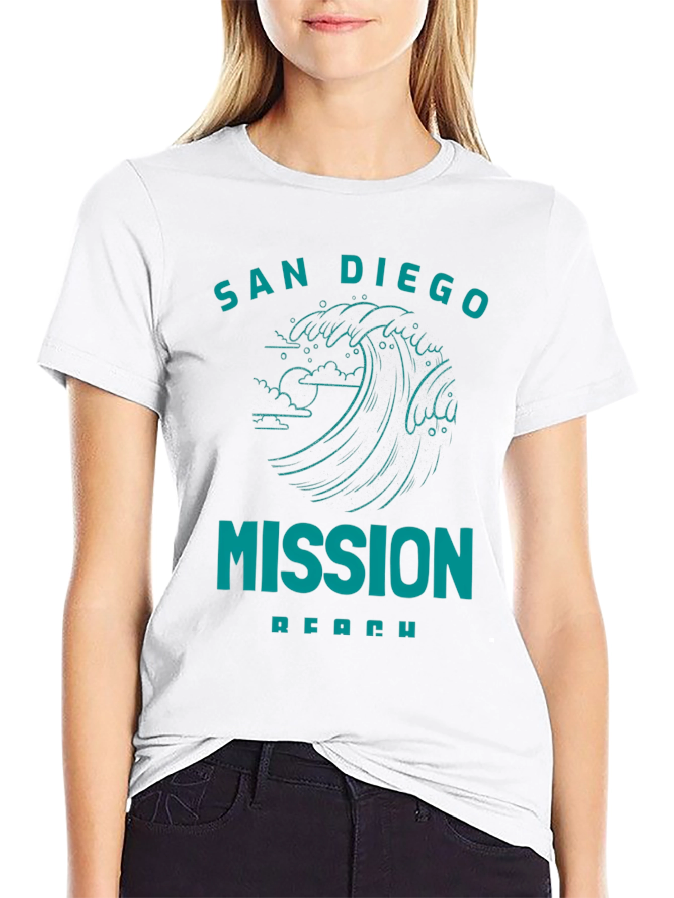 San Diego Mission Beach Graphic Tee