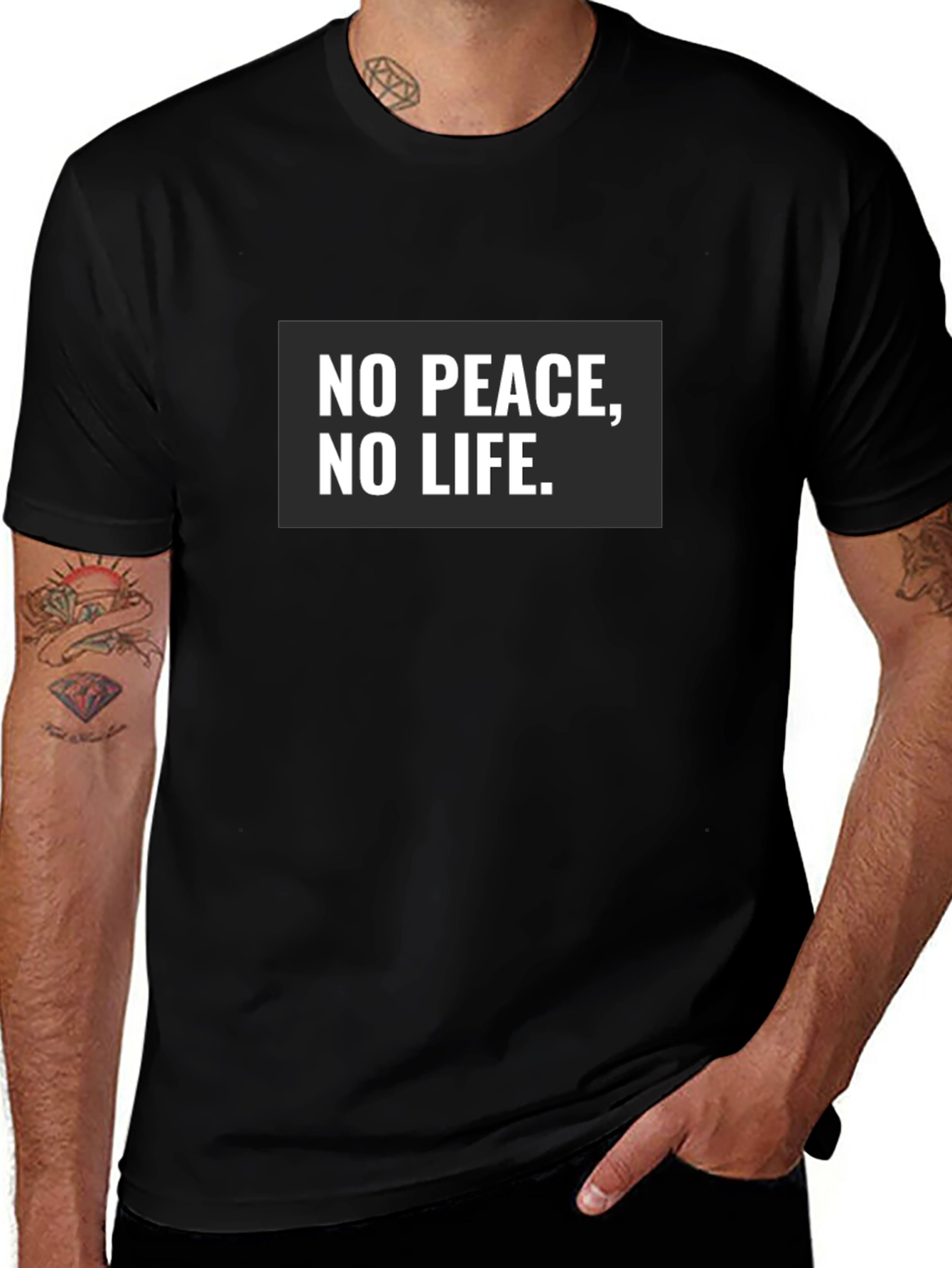 No Peace No Life Black T-Shirt