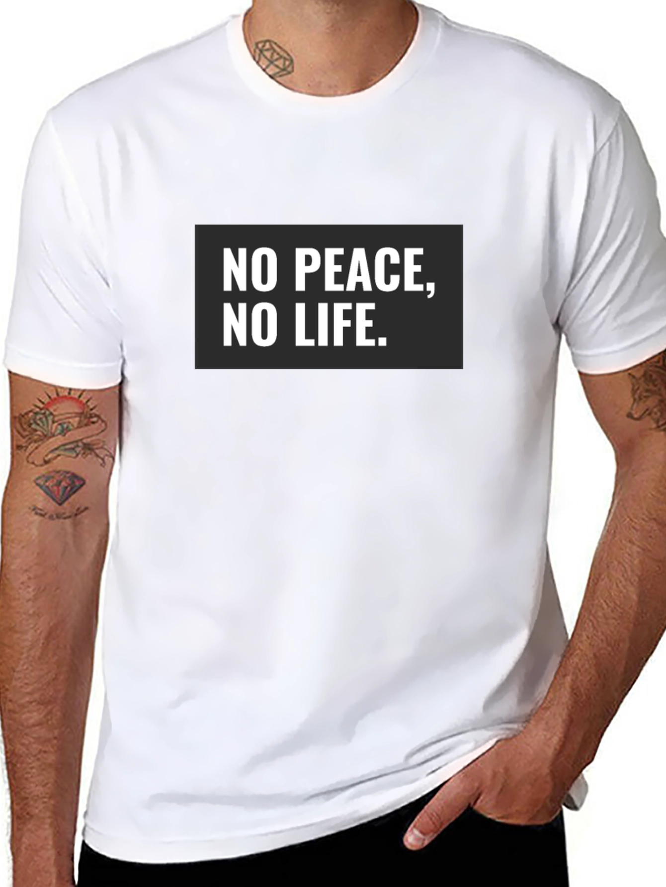 No Peace No Life Black T-Shirt