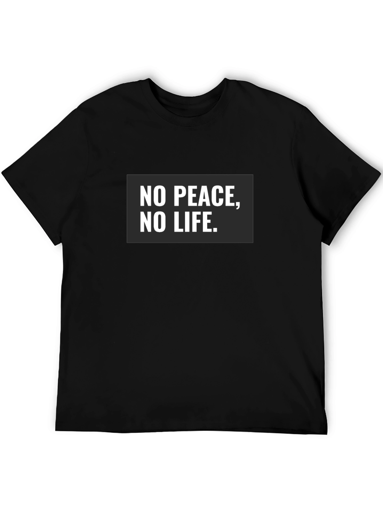 No Peace No Life Black T-Shirt