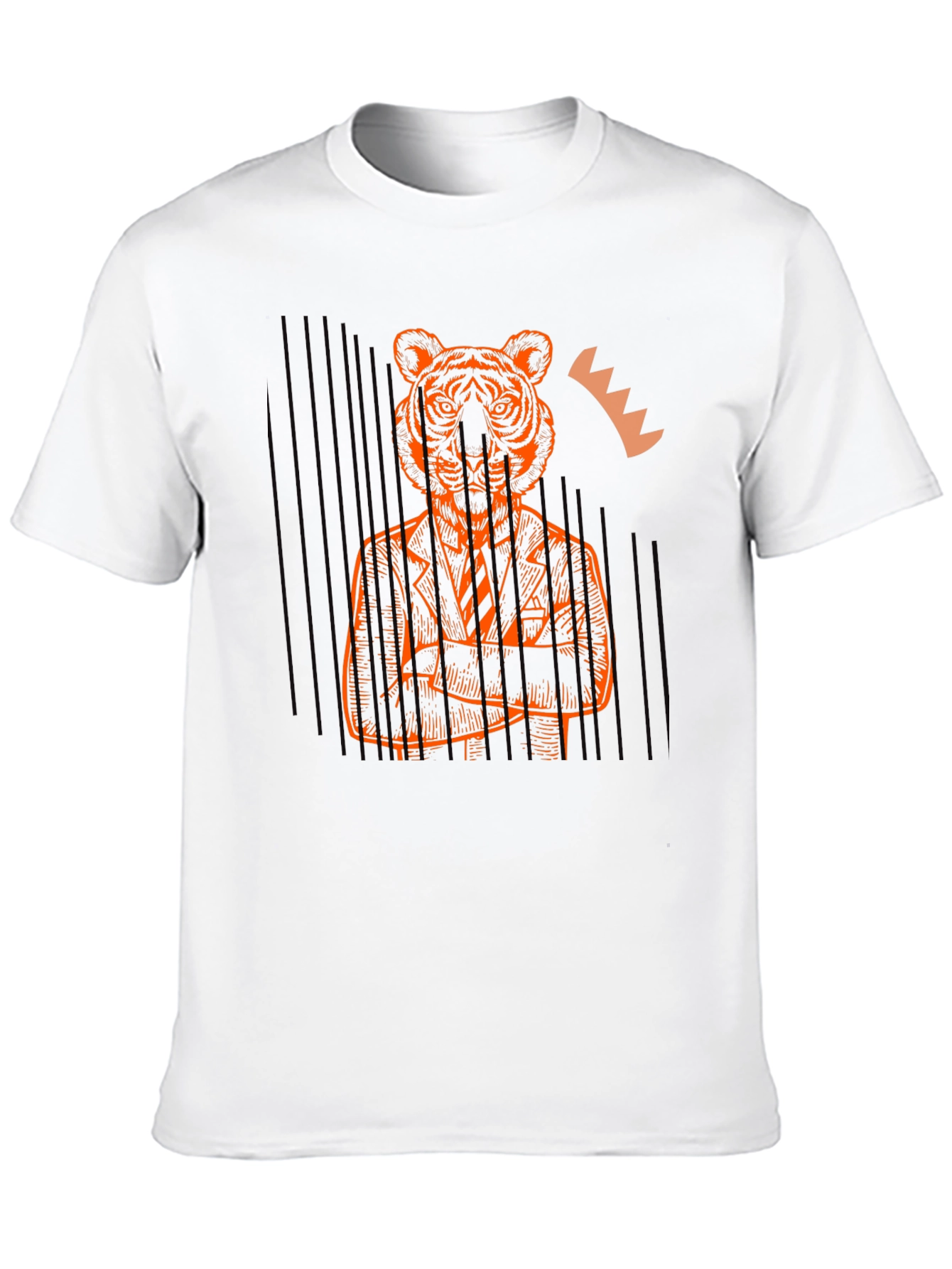 Tiger Suit Graphic Tee - Unique Style