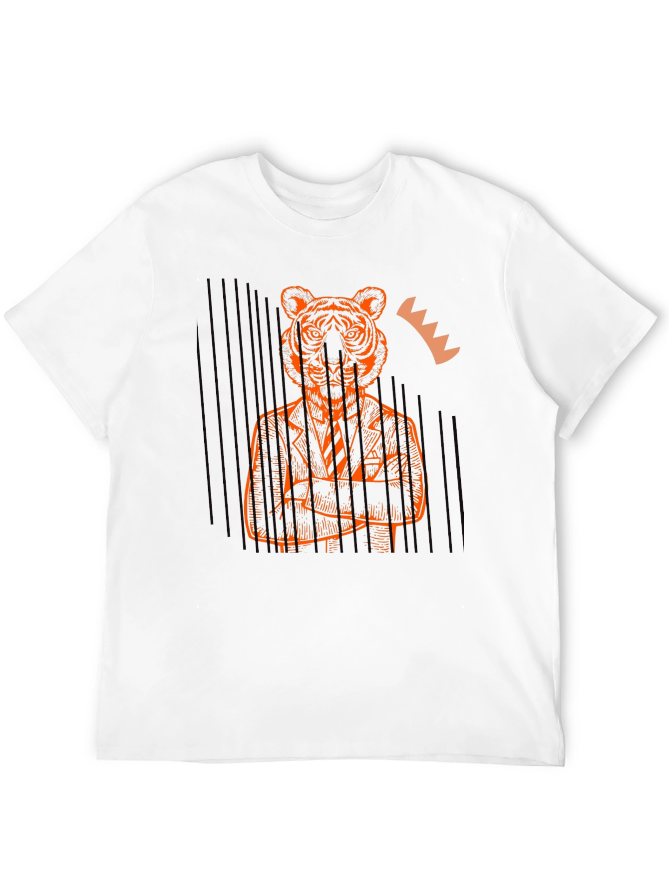 Tiger Suit Graphic Tee - Unique Style