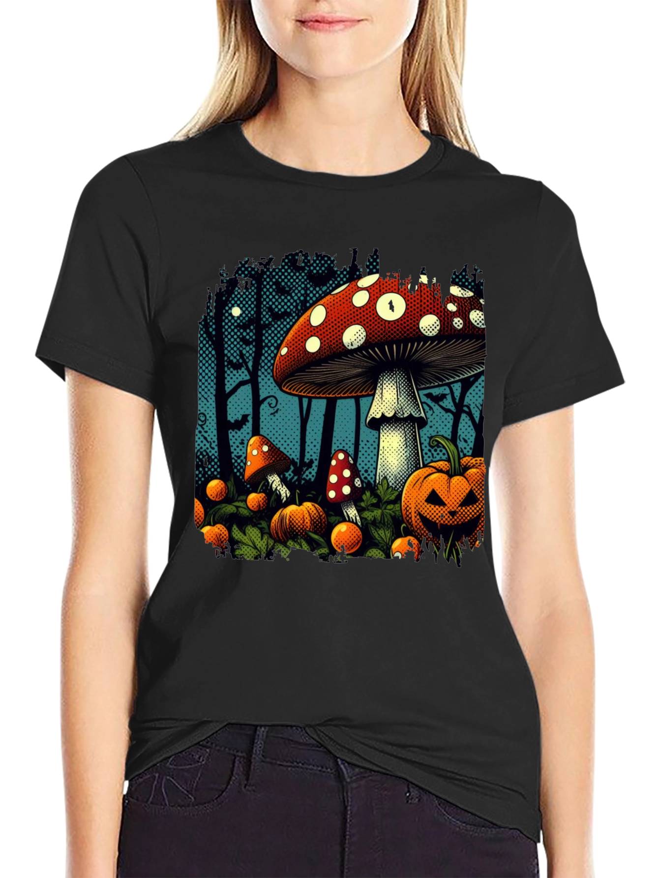 Halloween Mushroom Patch T-Shirt