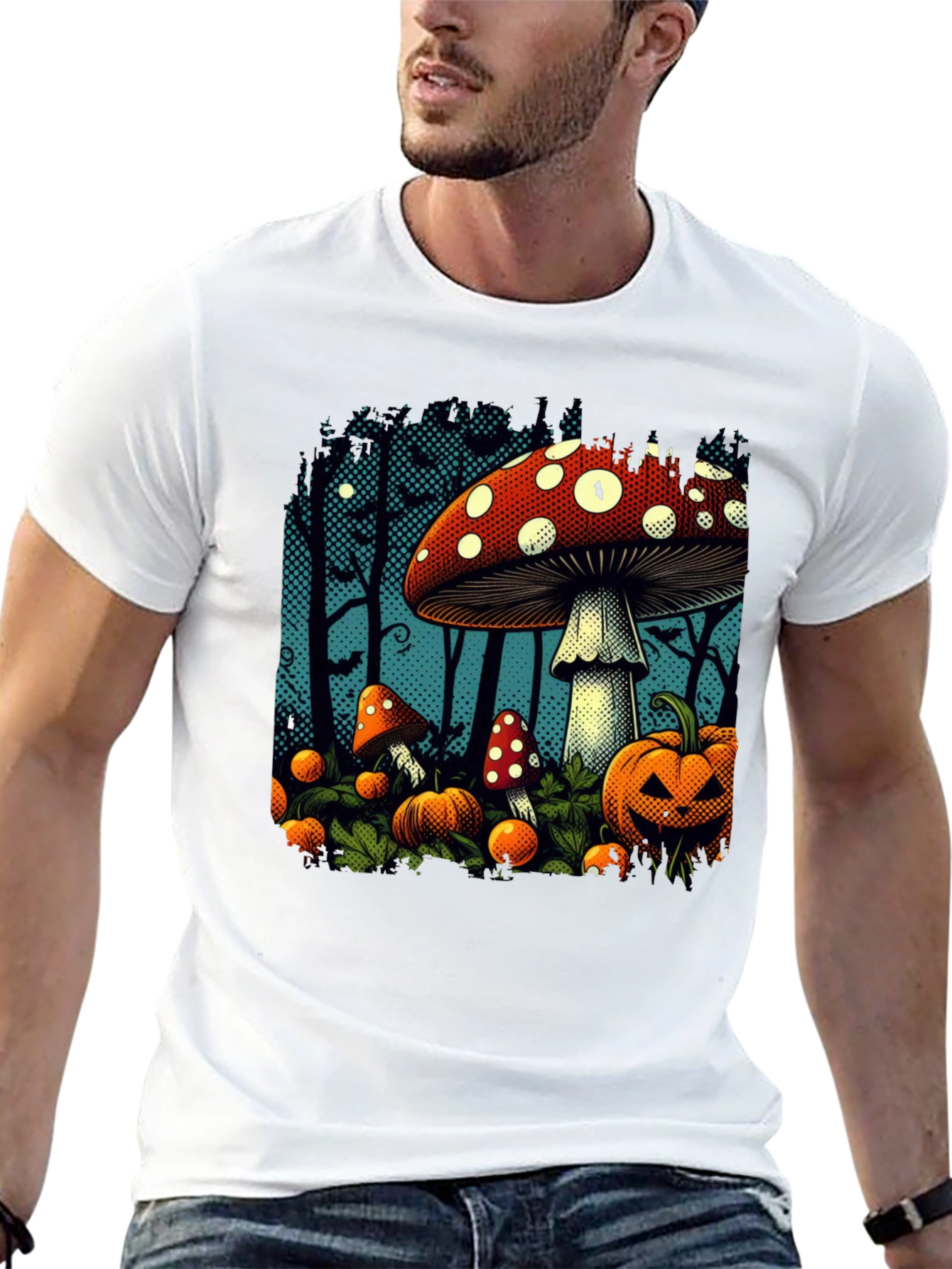 Halloween Mushroom Patch T-Shirt