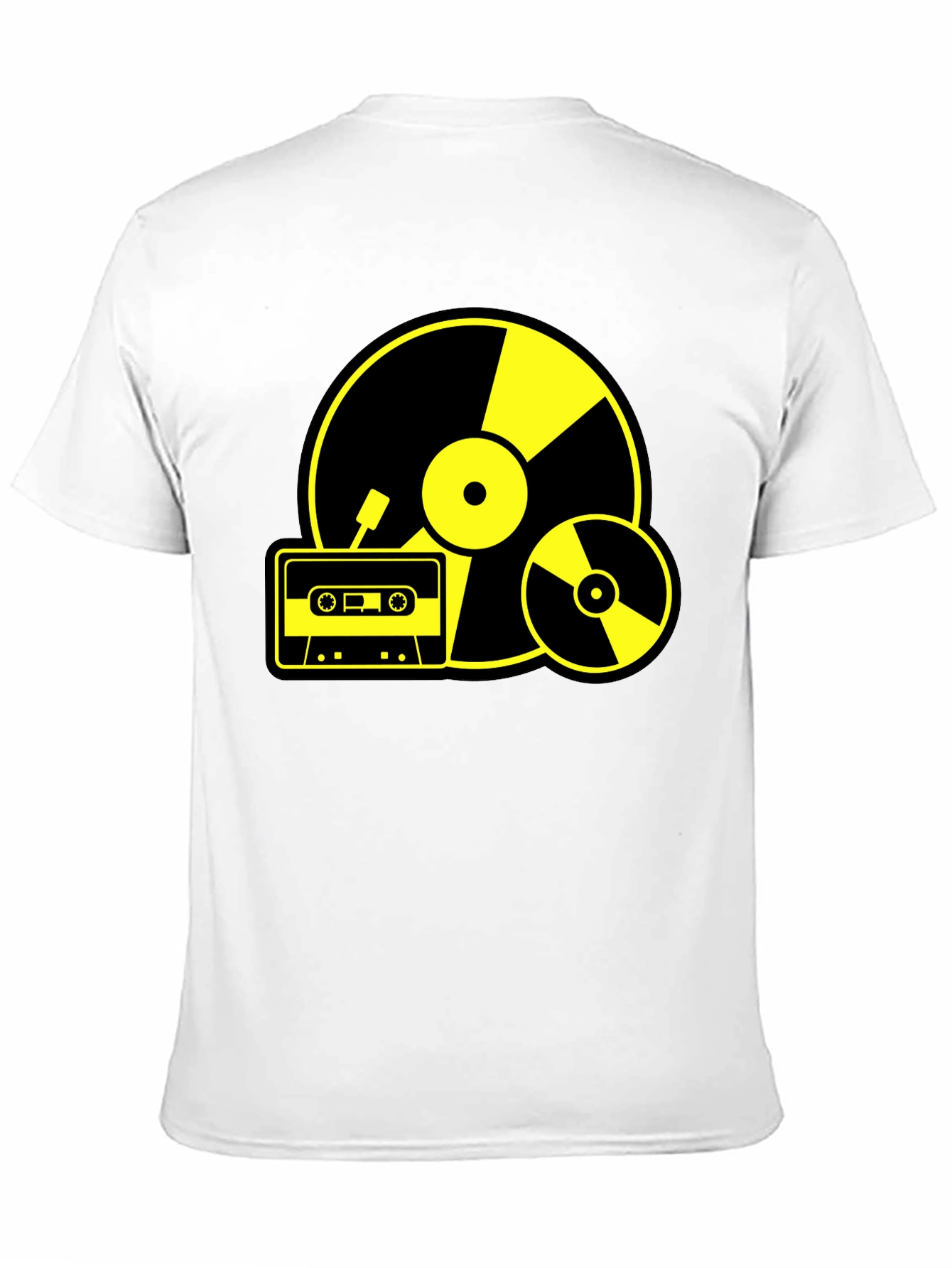 Retro Music Lovers T-Shirt - Black