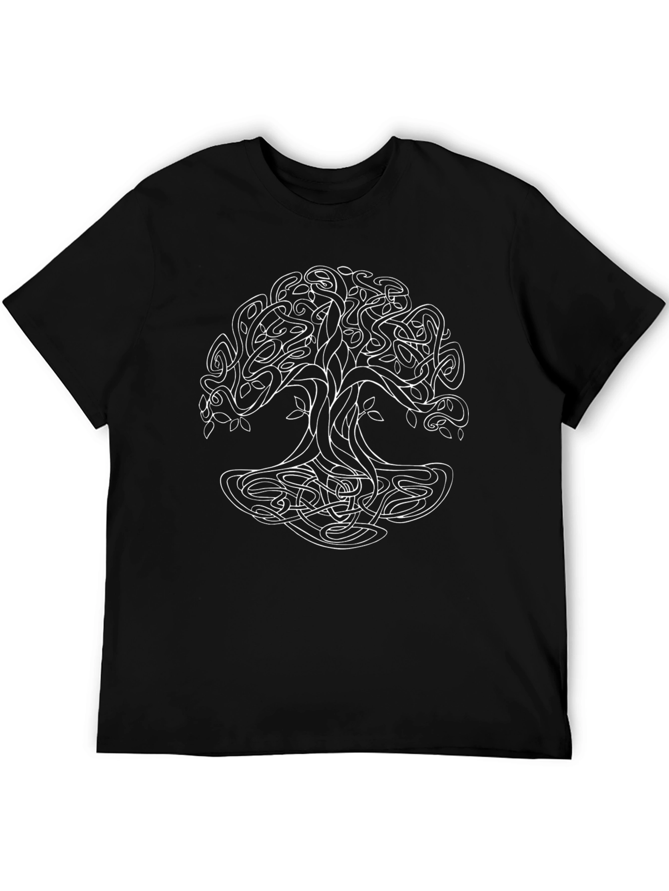 Celtic Tree of Life T-Shirt - Black Cotton Tee