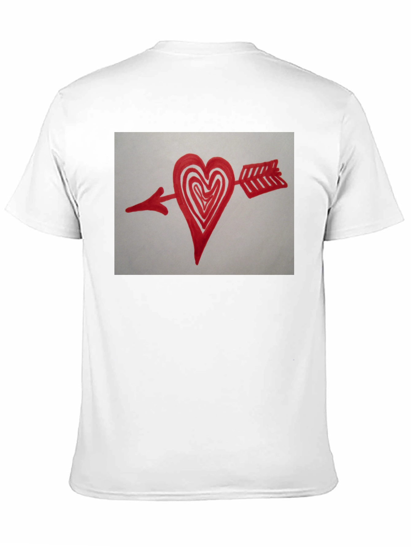 Arrow Heart Graphic Black T-Shirt