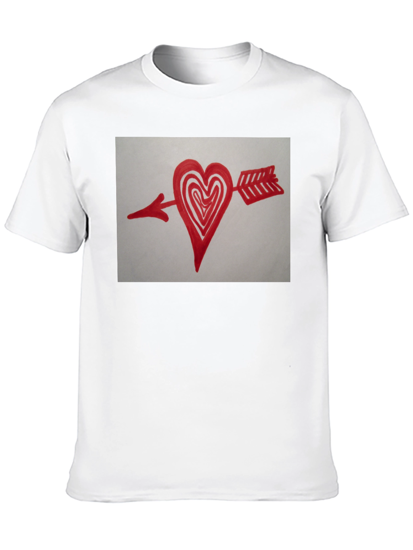 Arrow Heart Graphic Black T-Shirt