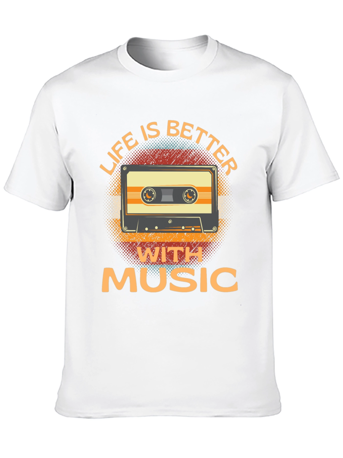 Life is Better with Music Cassette Tape T-Shirt