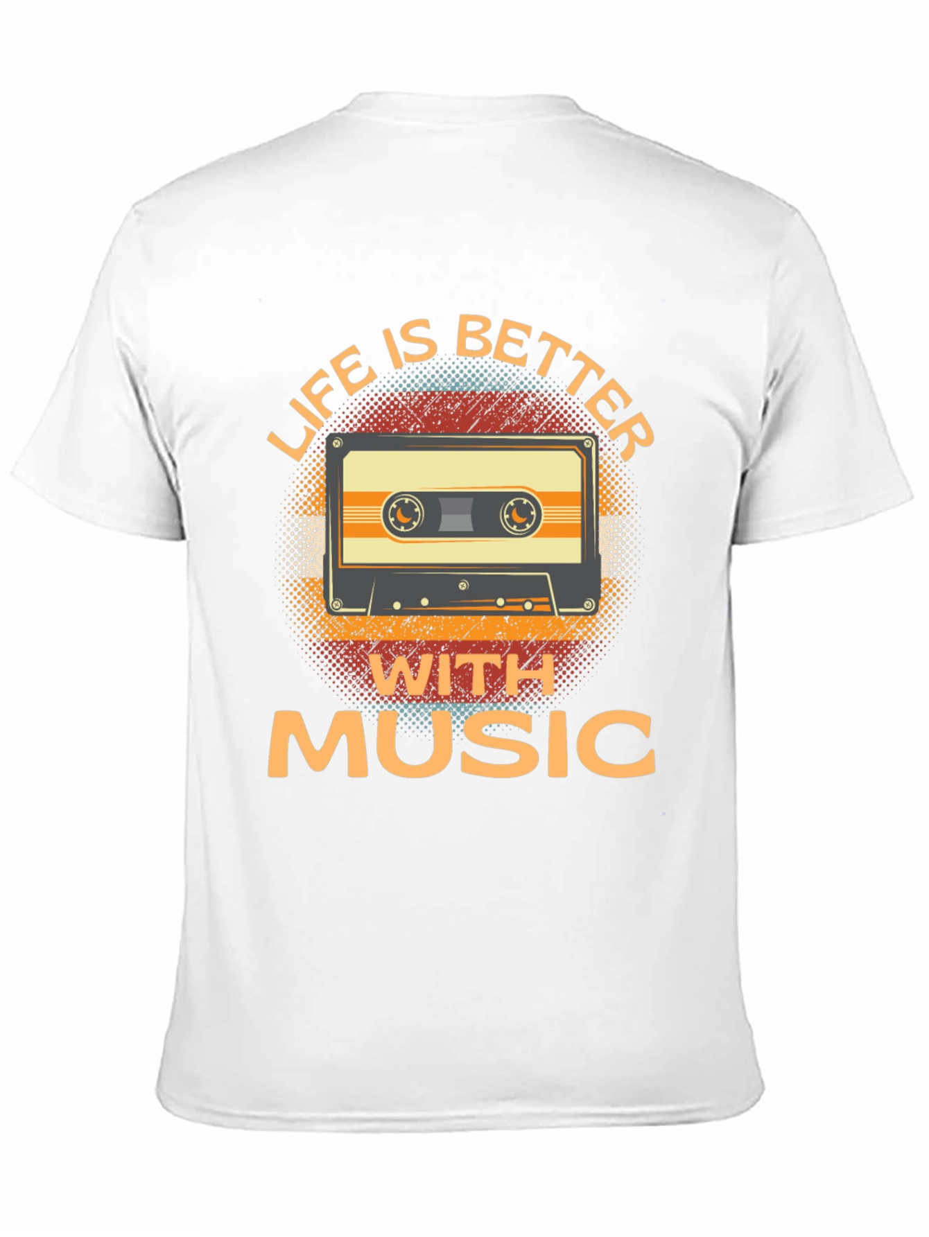 Life is Better with Music Cassette Tape T-Shirt