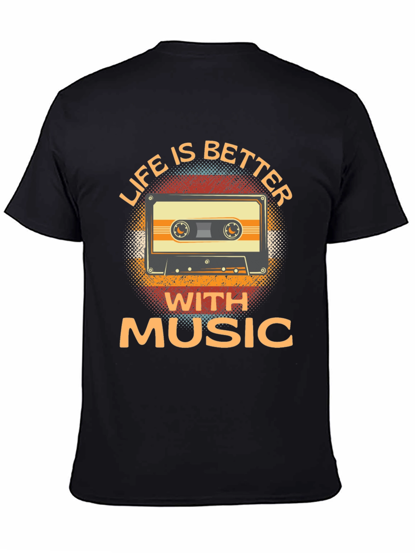 Life is Better with Music Cassette Tape T-Shirt