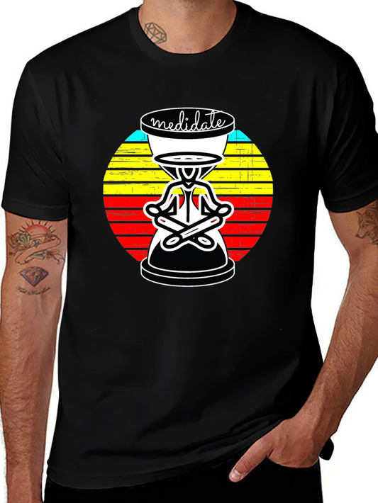 Meditate Graphic Tee: Zen Style