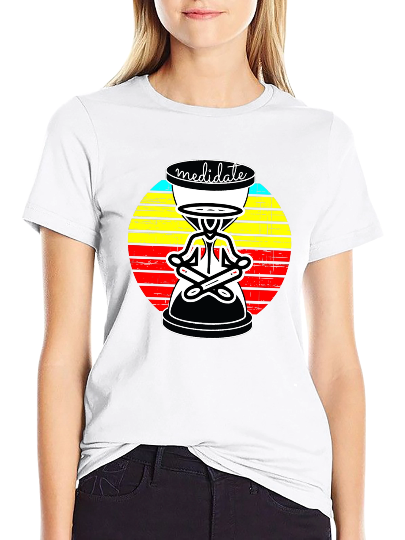 Meditate Graphic Tee: Zen Style