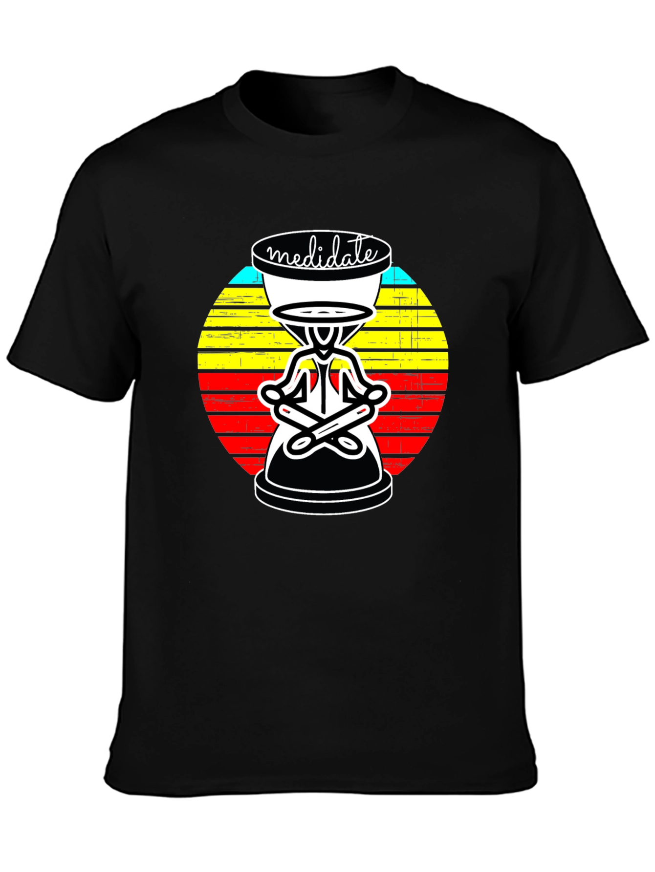 Meditate Graphic Tee: Zen Style