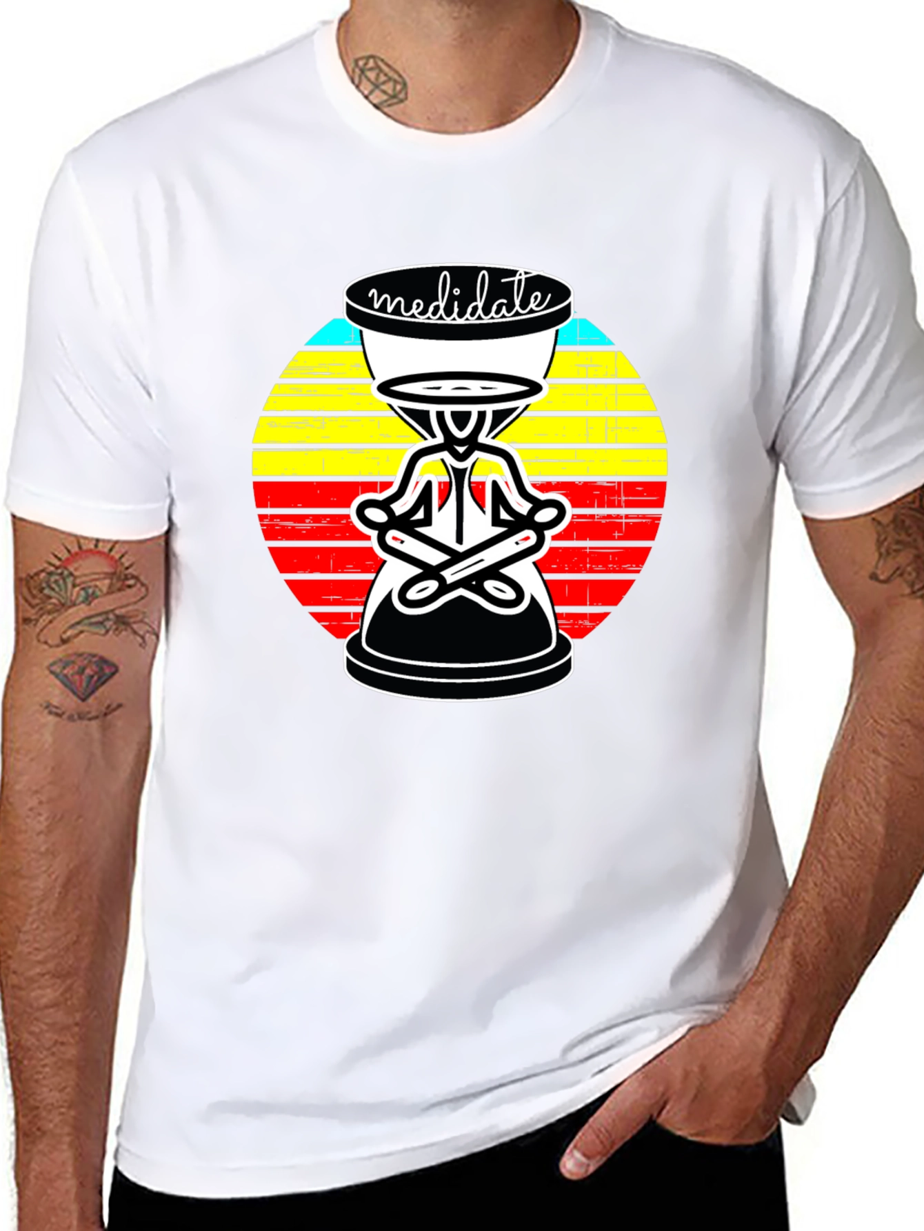 Meditate Graphic Tee: Zen Style