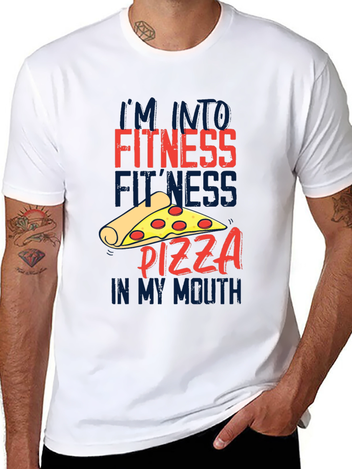 Pizza Fitness T-Shirt - Funny Foodie Tee