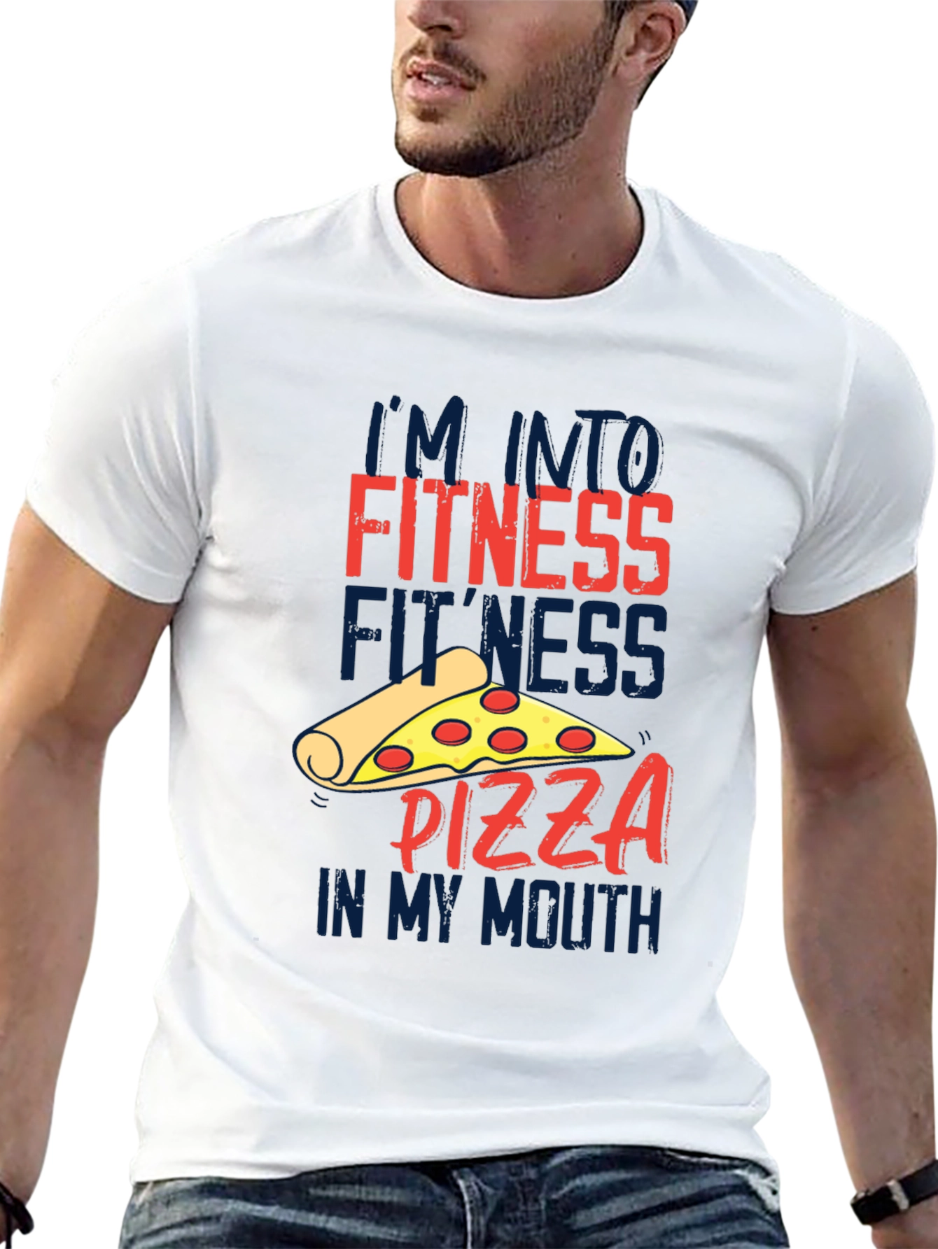 Pizza Fitness T-Shirt - Funny Foodie Tee