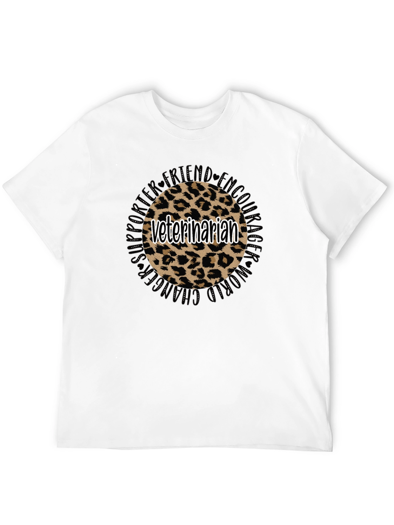 Veterinarian Leopard Print T-Shirt
