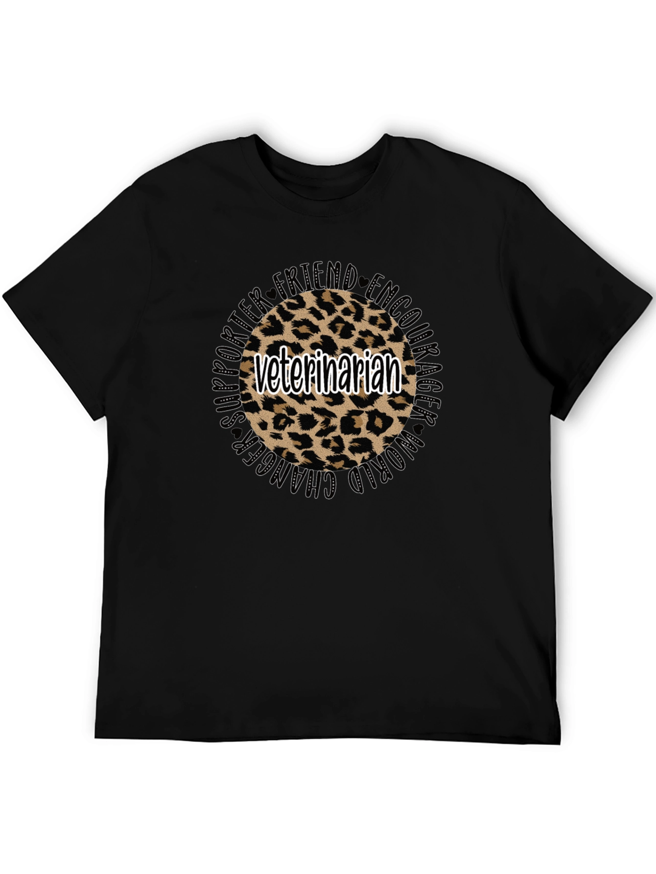 Veterinarian Leopard Print T-Shirt