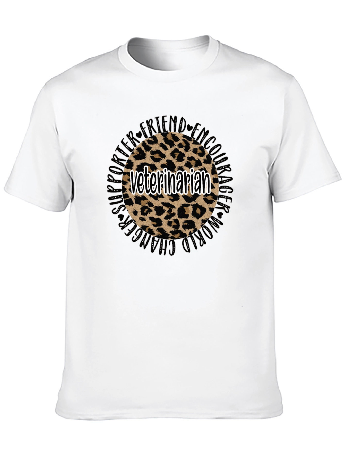 Veterinarian Leopard Print T-Shirt