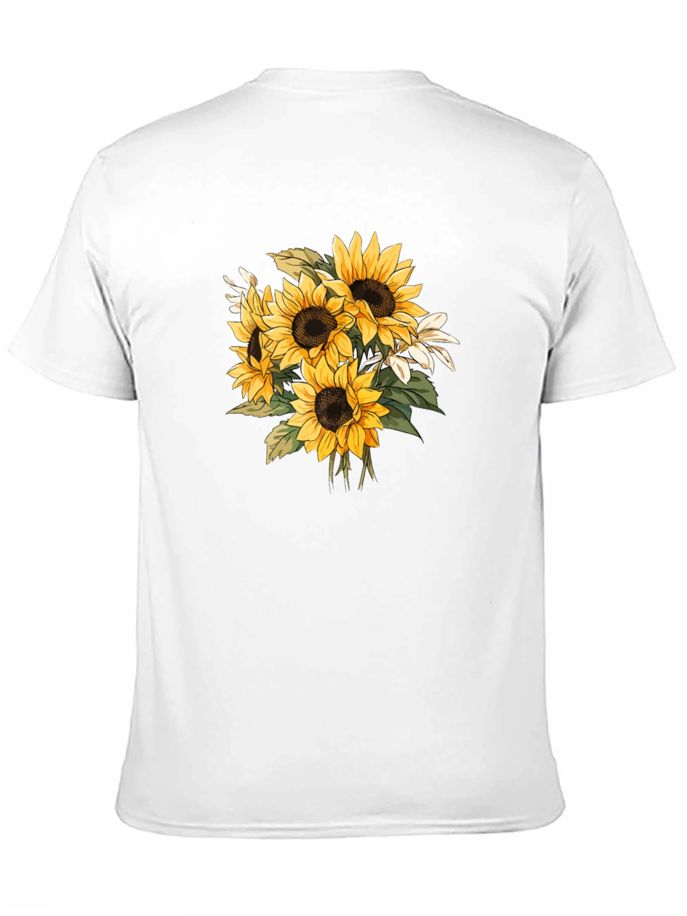 Sunflower Graphic Black T-Shirt - Nature Inspired Tee