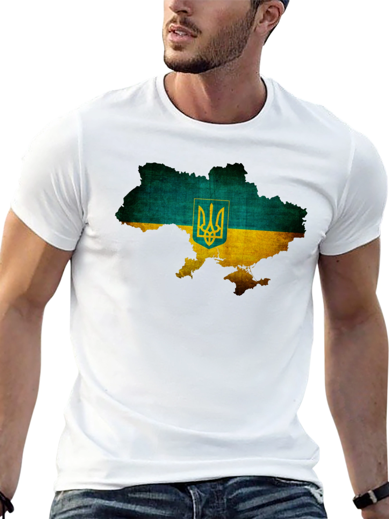 Ukraine Flag Map Graphic T-Shirt