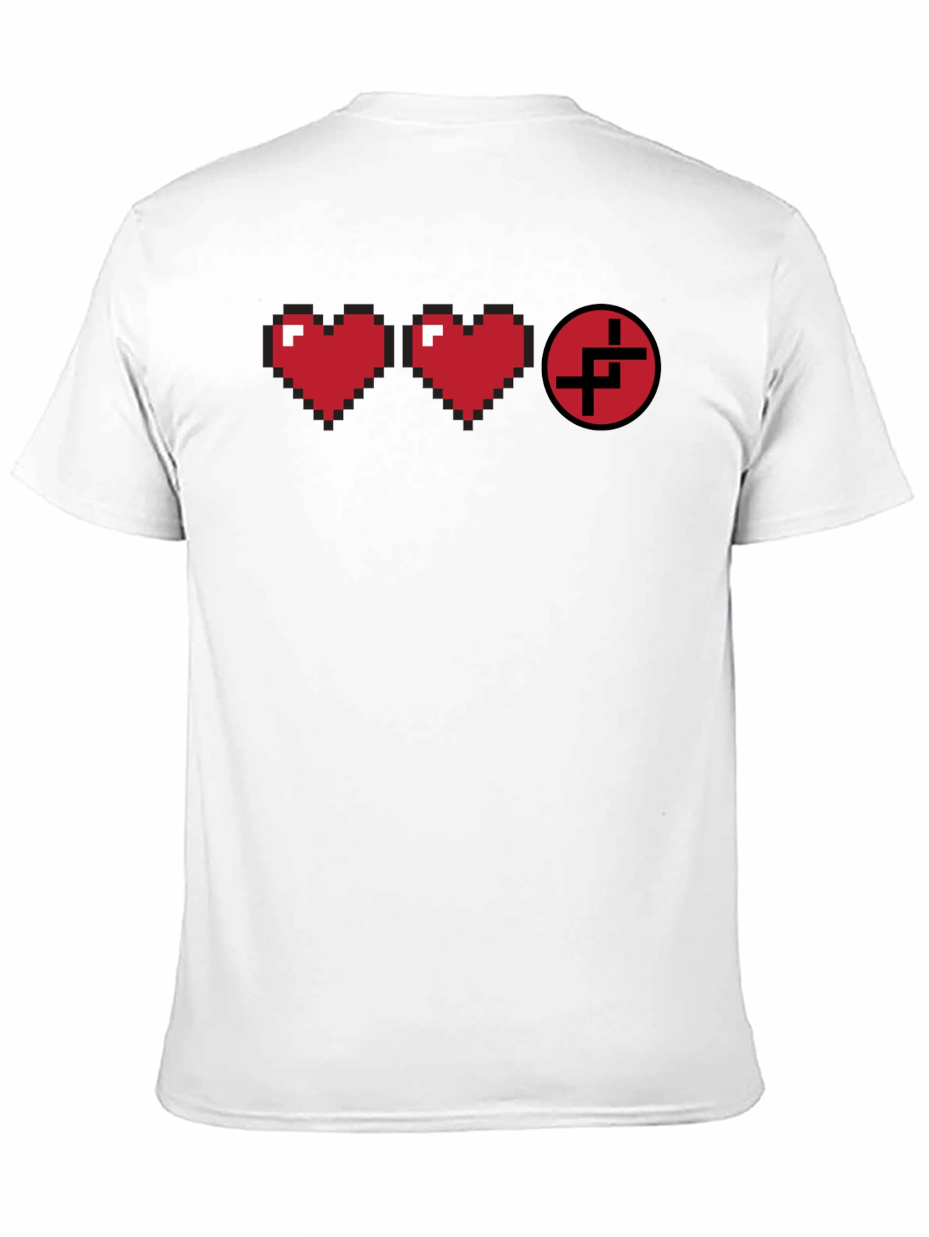Pixel Heart Gamer T-Shirt - Black Cotton Tee