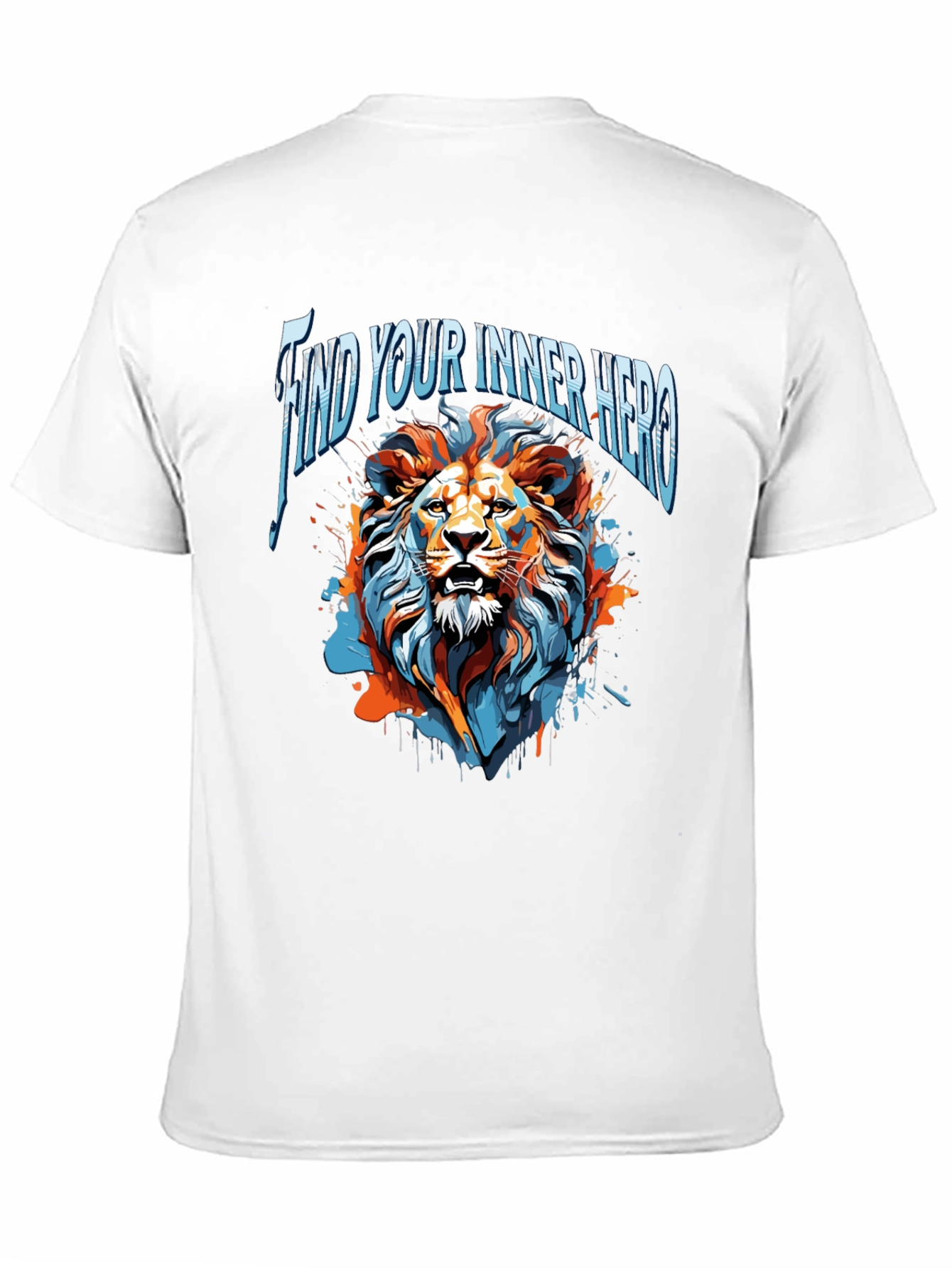 Find Your Inner Hero Lion Graphic Tee - Black