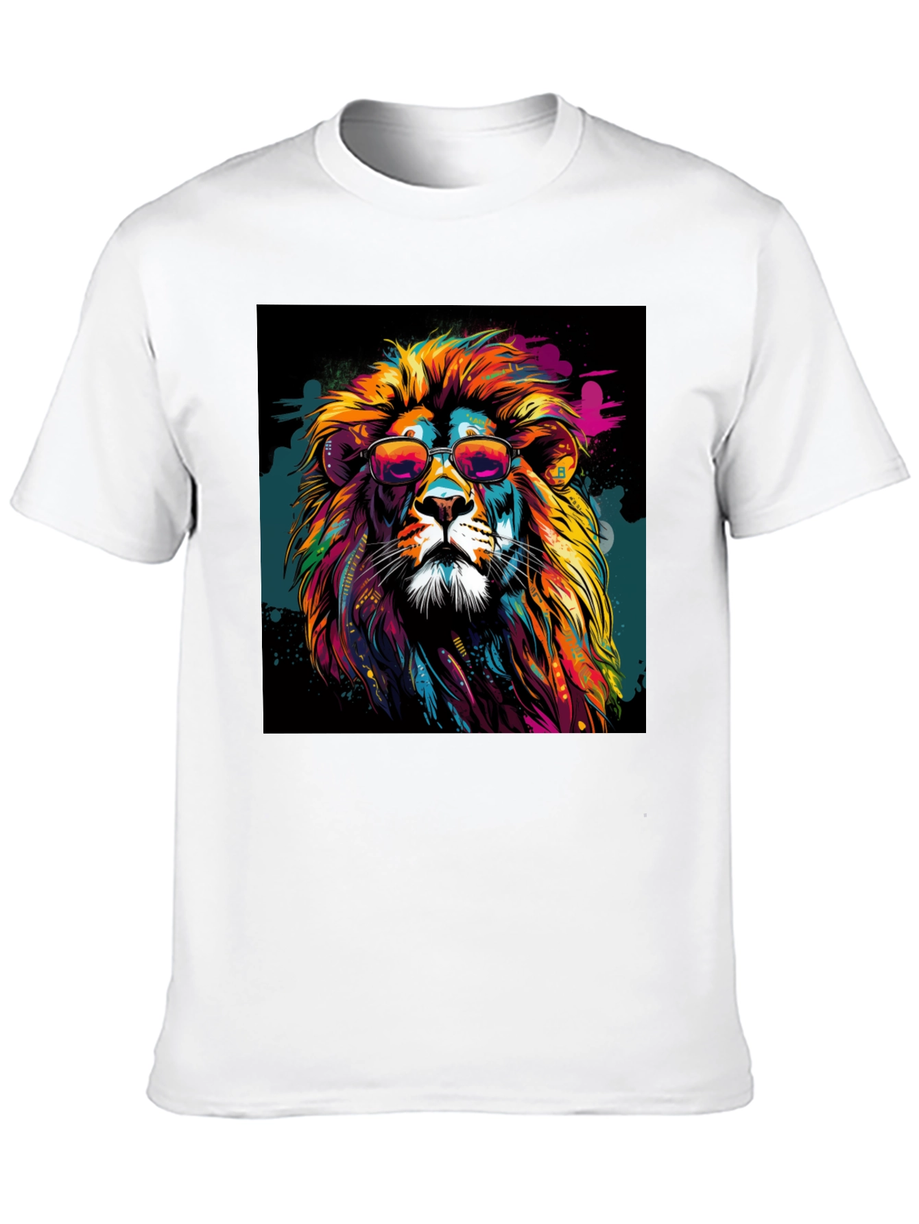 Cool Lion Graphic Tee - Black T-Shirt