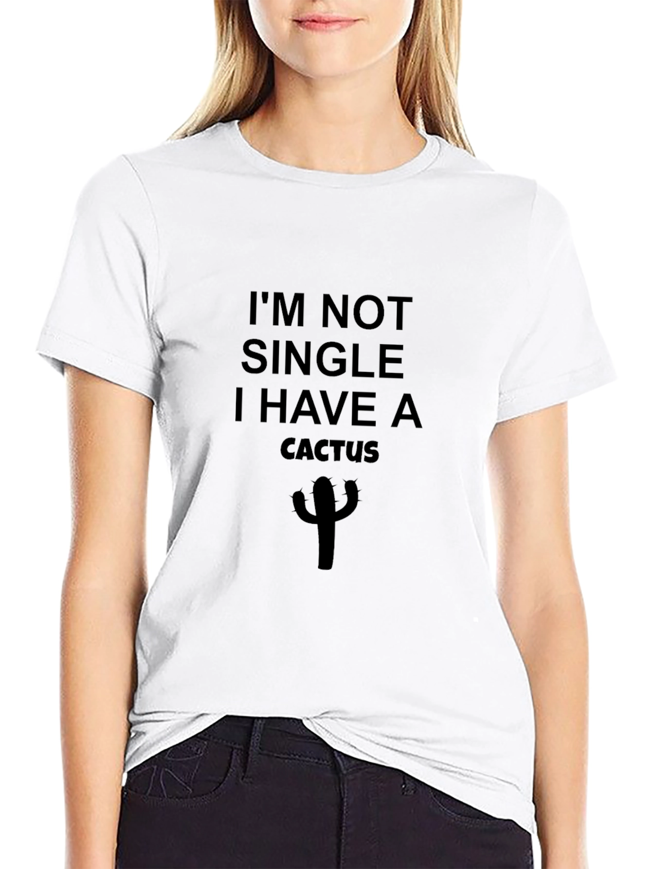Im Not Single I Have A Cactus Graphic Tee