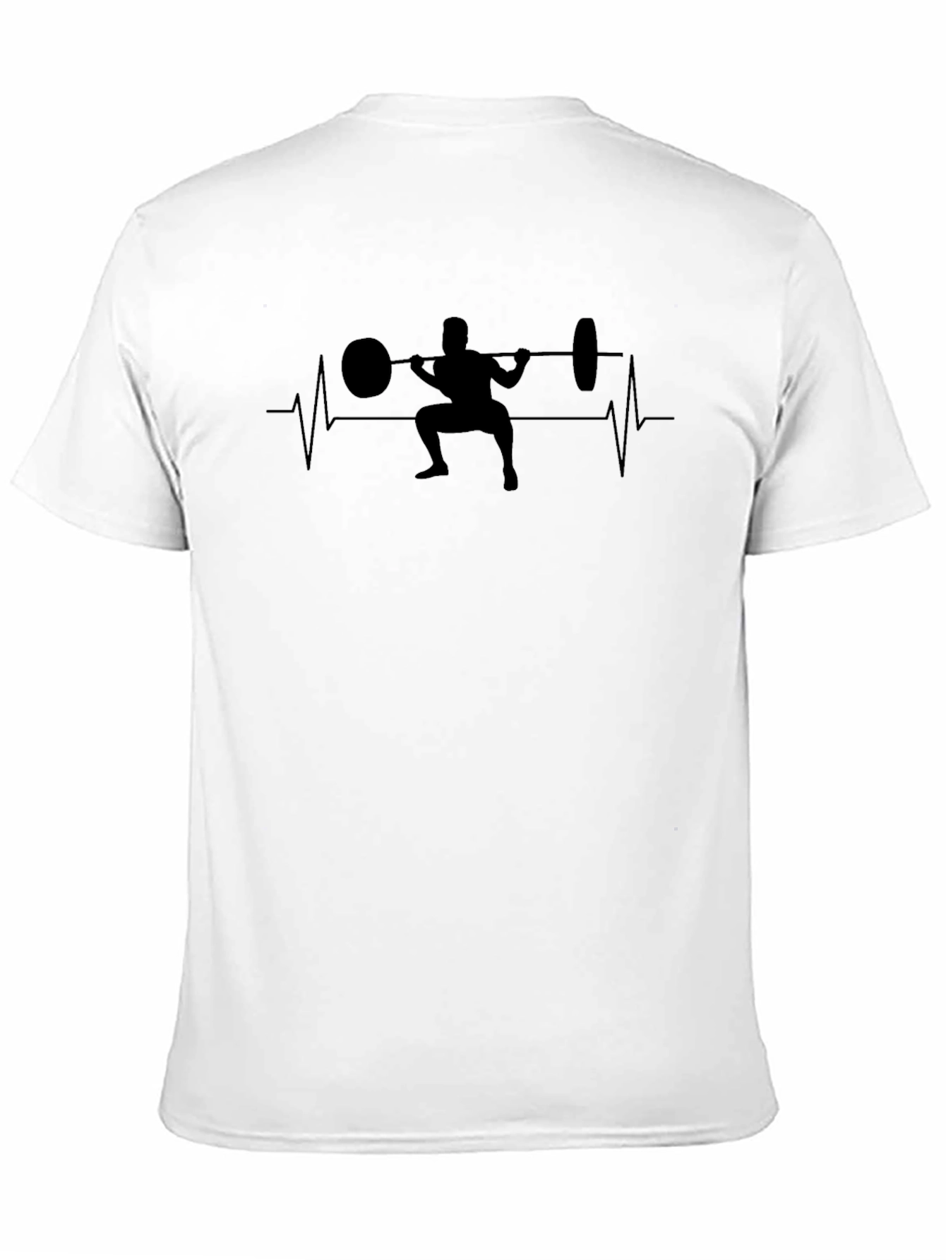 Workout Heartbeat T-Shirt - Squat Design