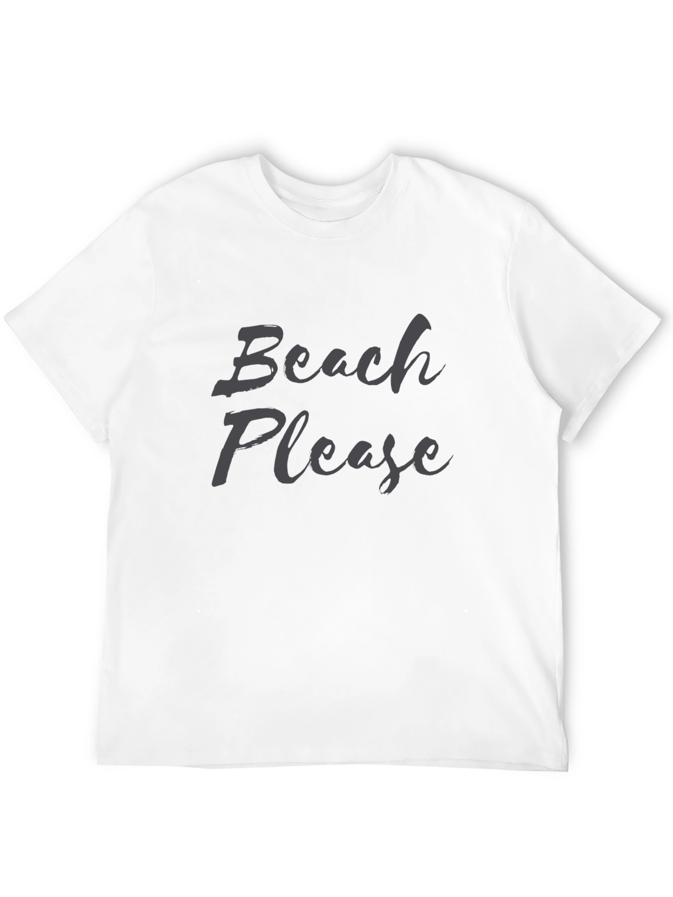 Beach Please Graphic T-Shirt - Casual Summer Wear