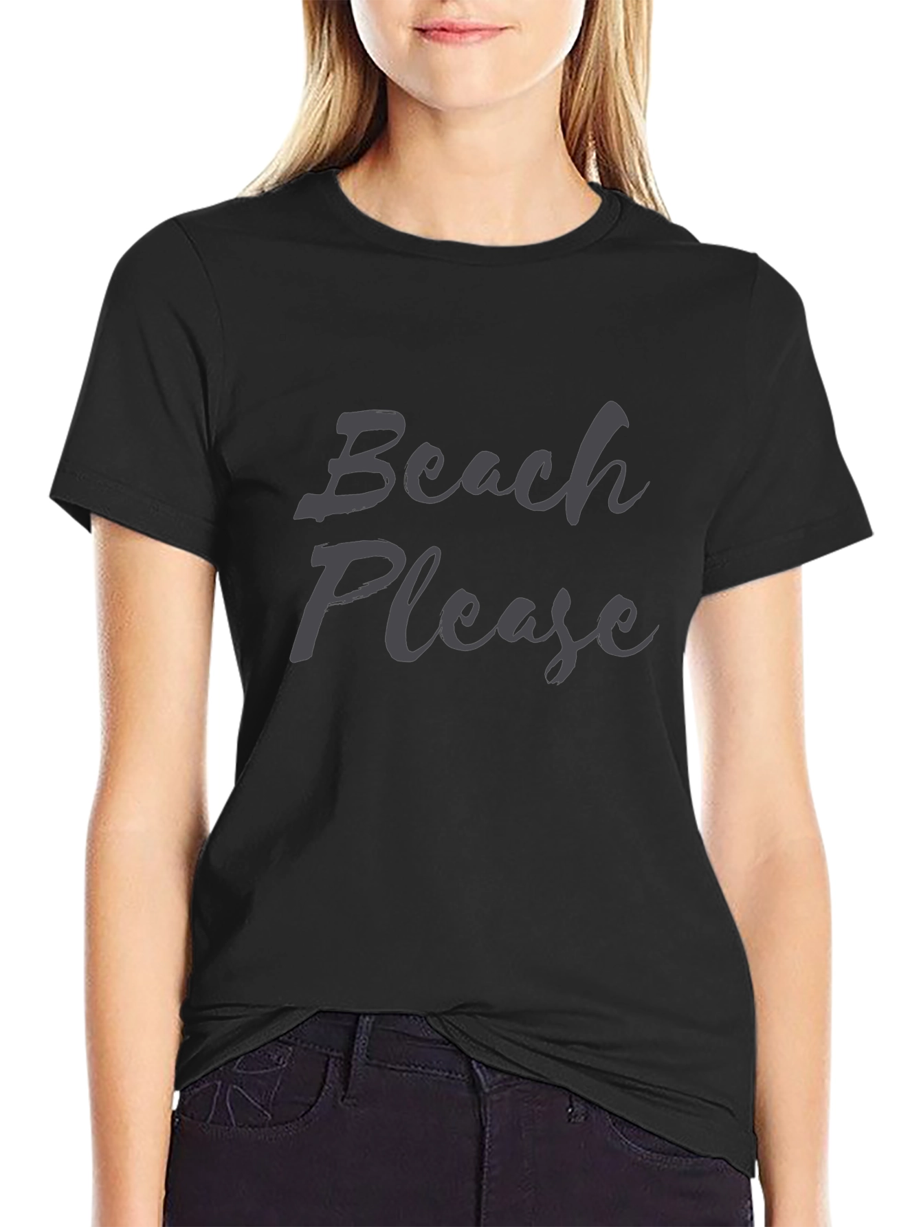 Beach Please Graphic T-Shirt - Casual Summer Wear