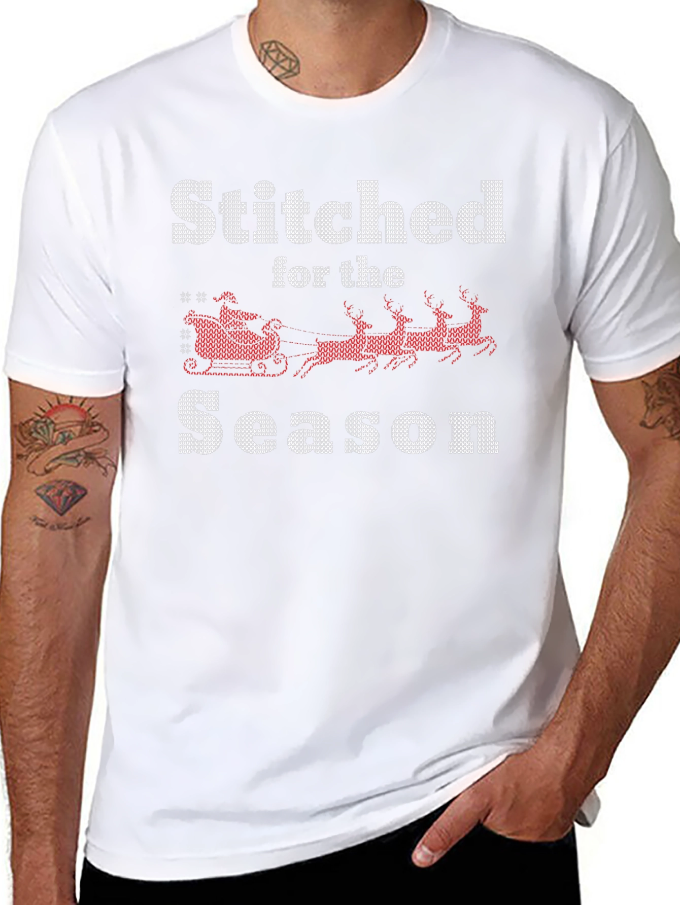 Stitched for the Season Christmas T-Shirt
