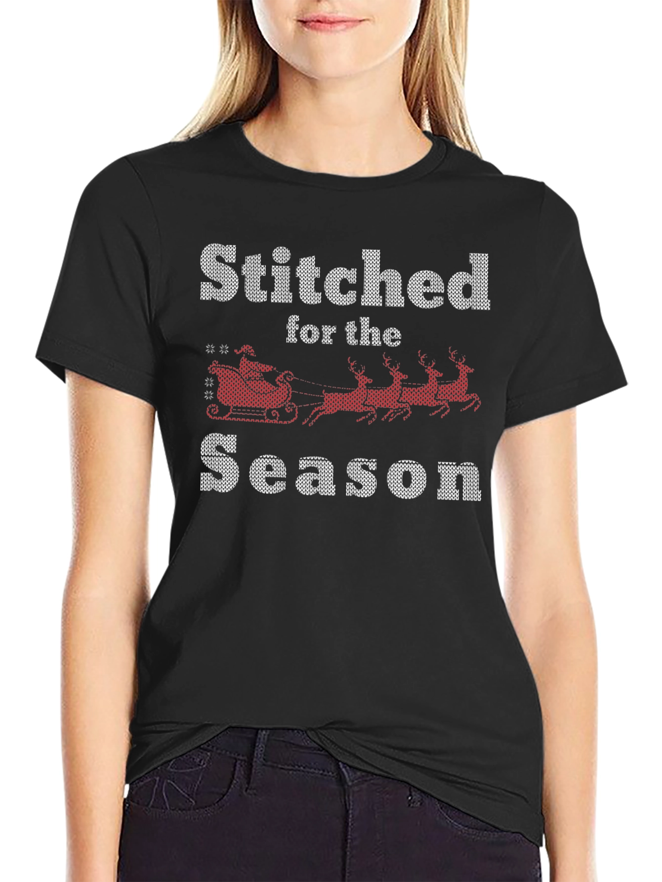 Stitched for the Season Christmas T-Shirt