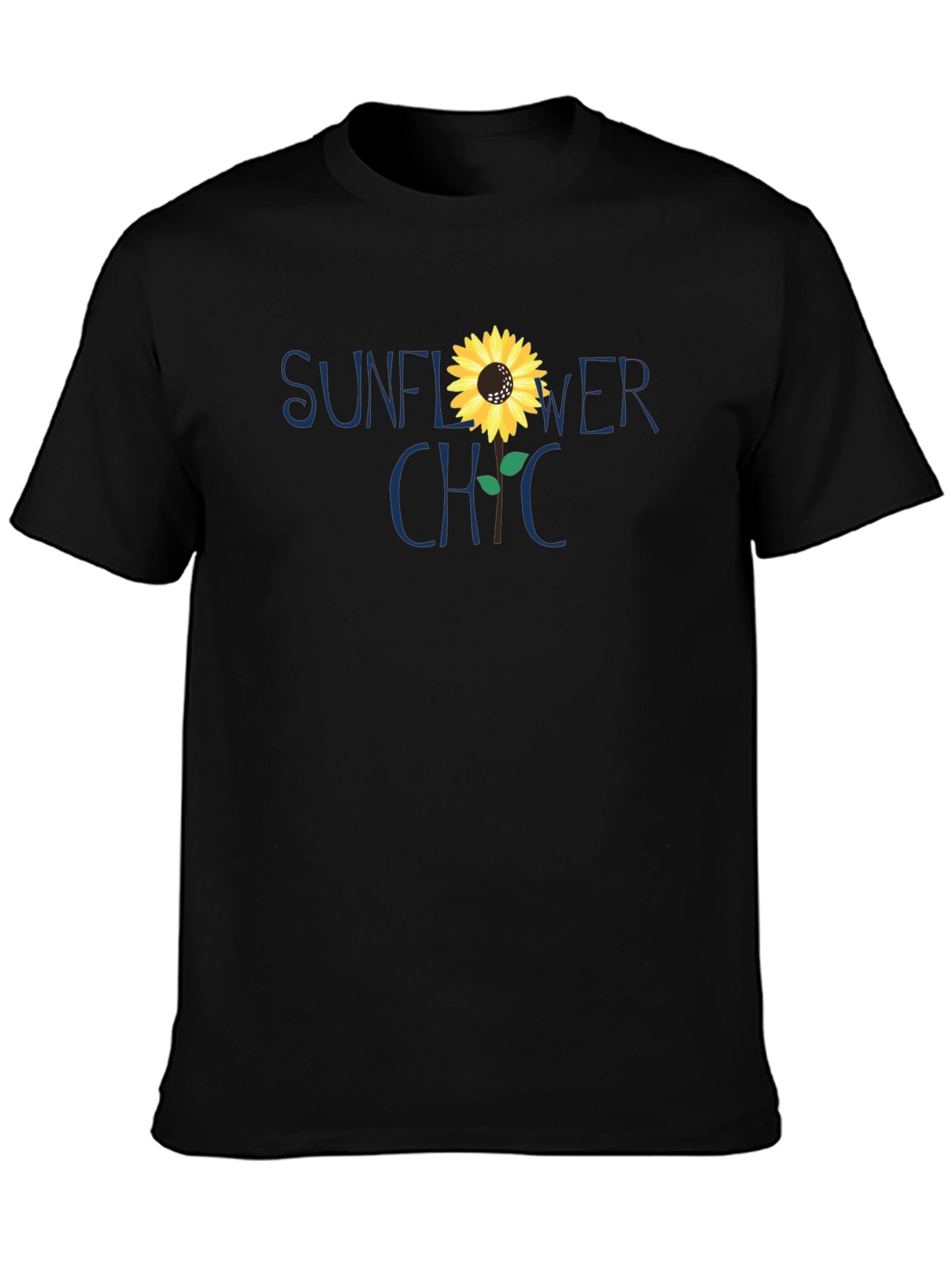 Sunflower Chic Graphic Tee - Casual Comfort