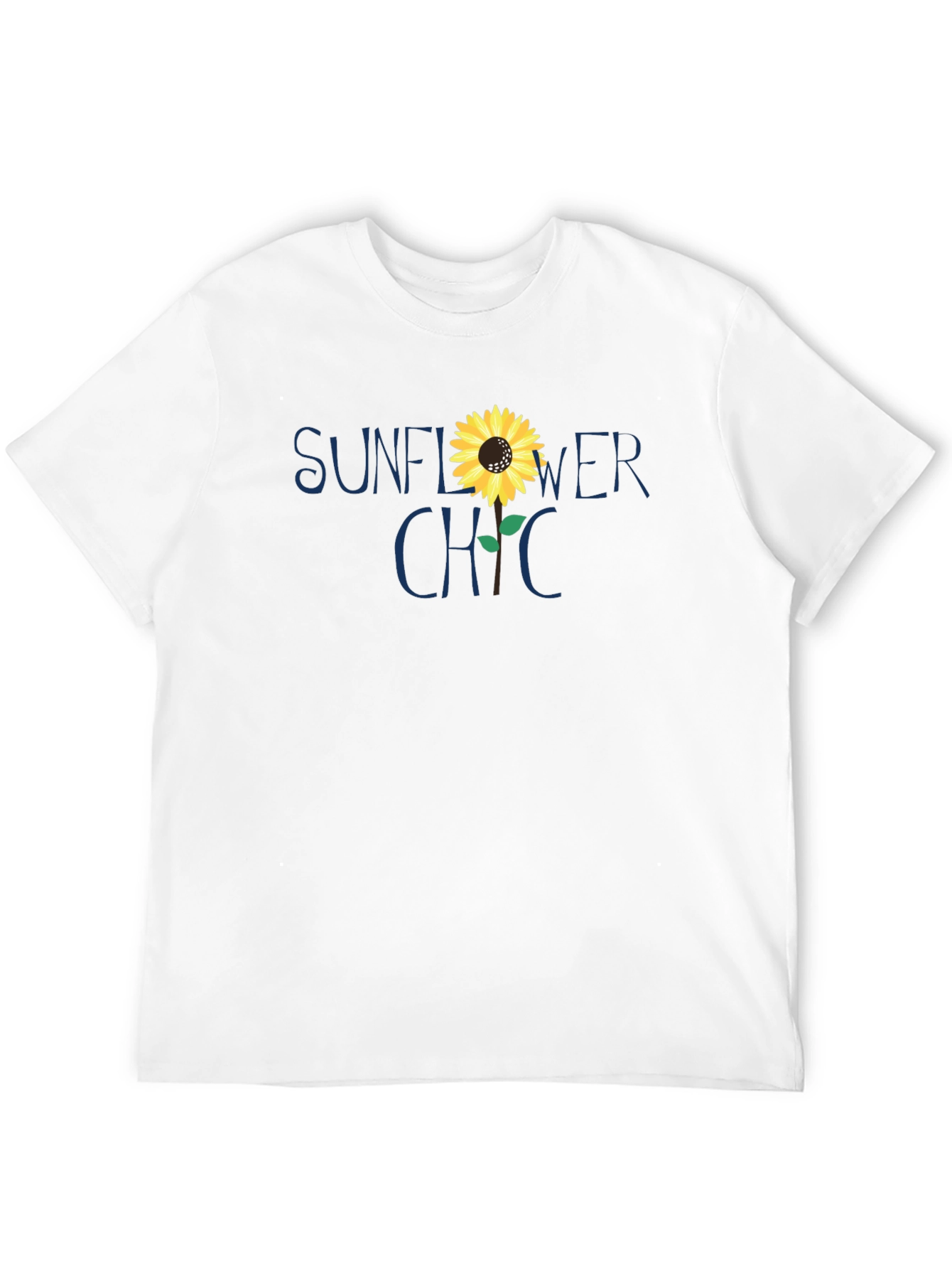 Sunflower Chic Graphic Tee - Casual Comfort