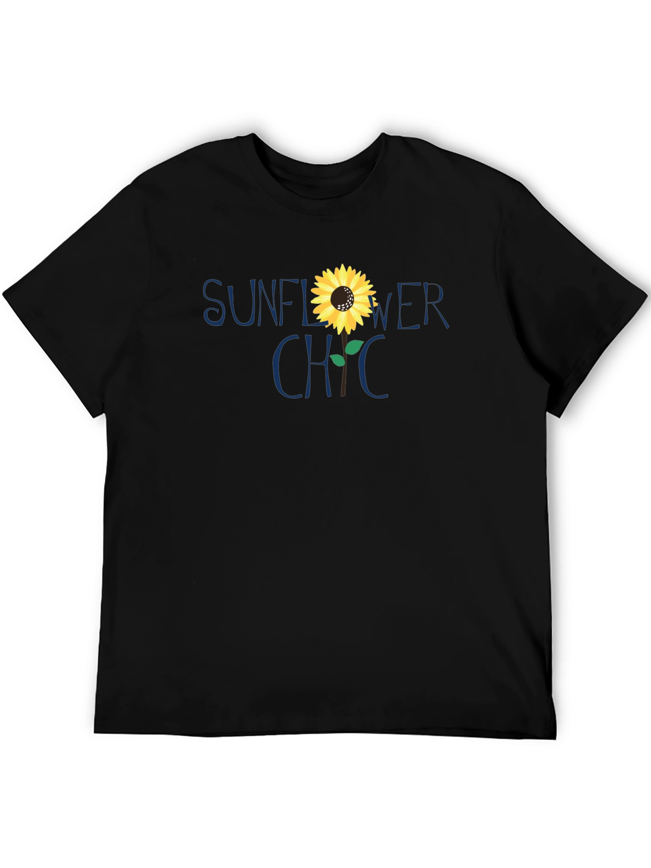 Sunflower Chic Graphic Tee - Casual Comfort