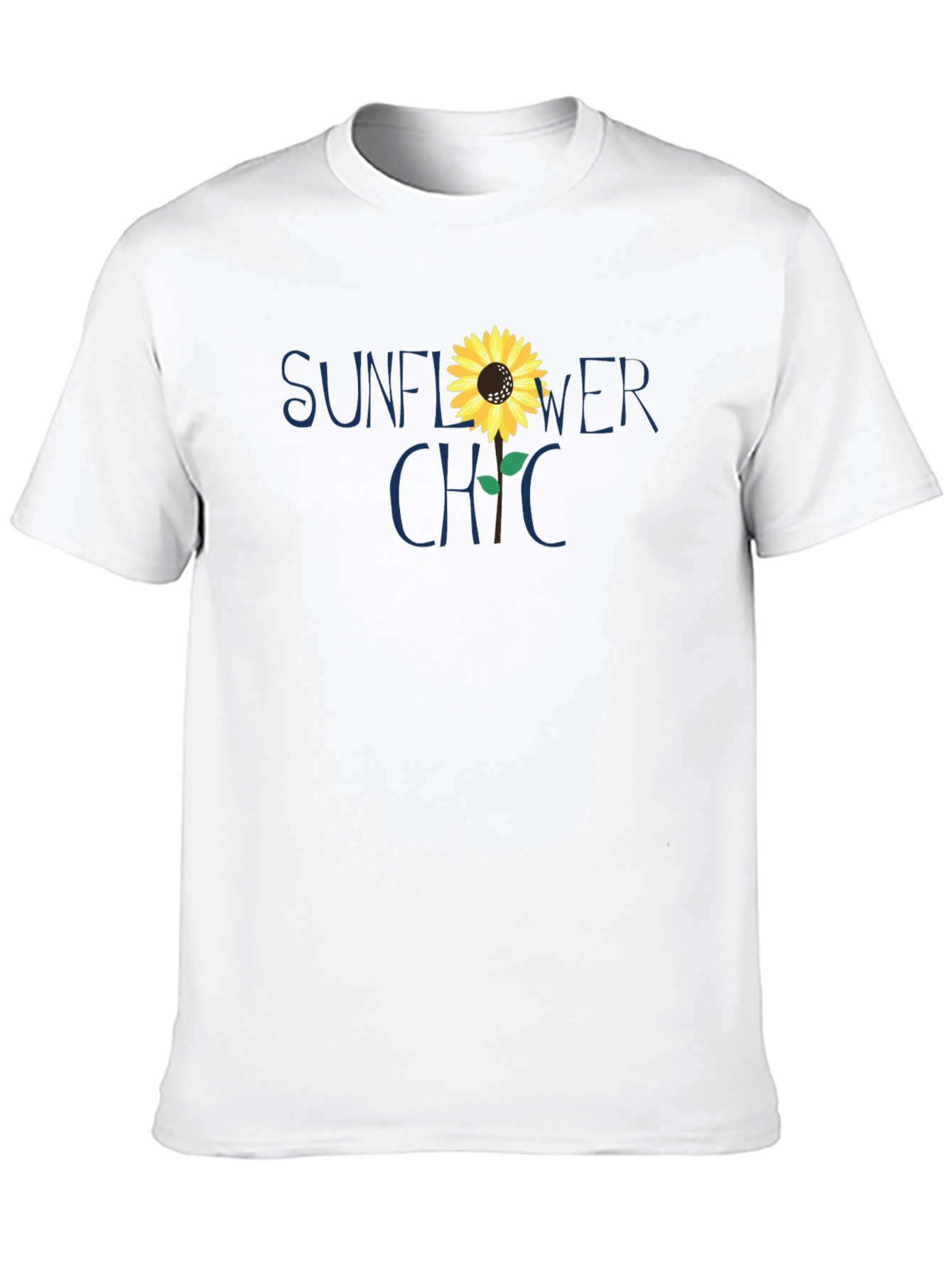 Sunflower Chic Graphic Tee - Casual Comfort