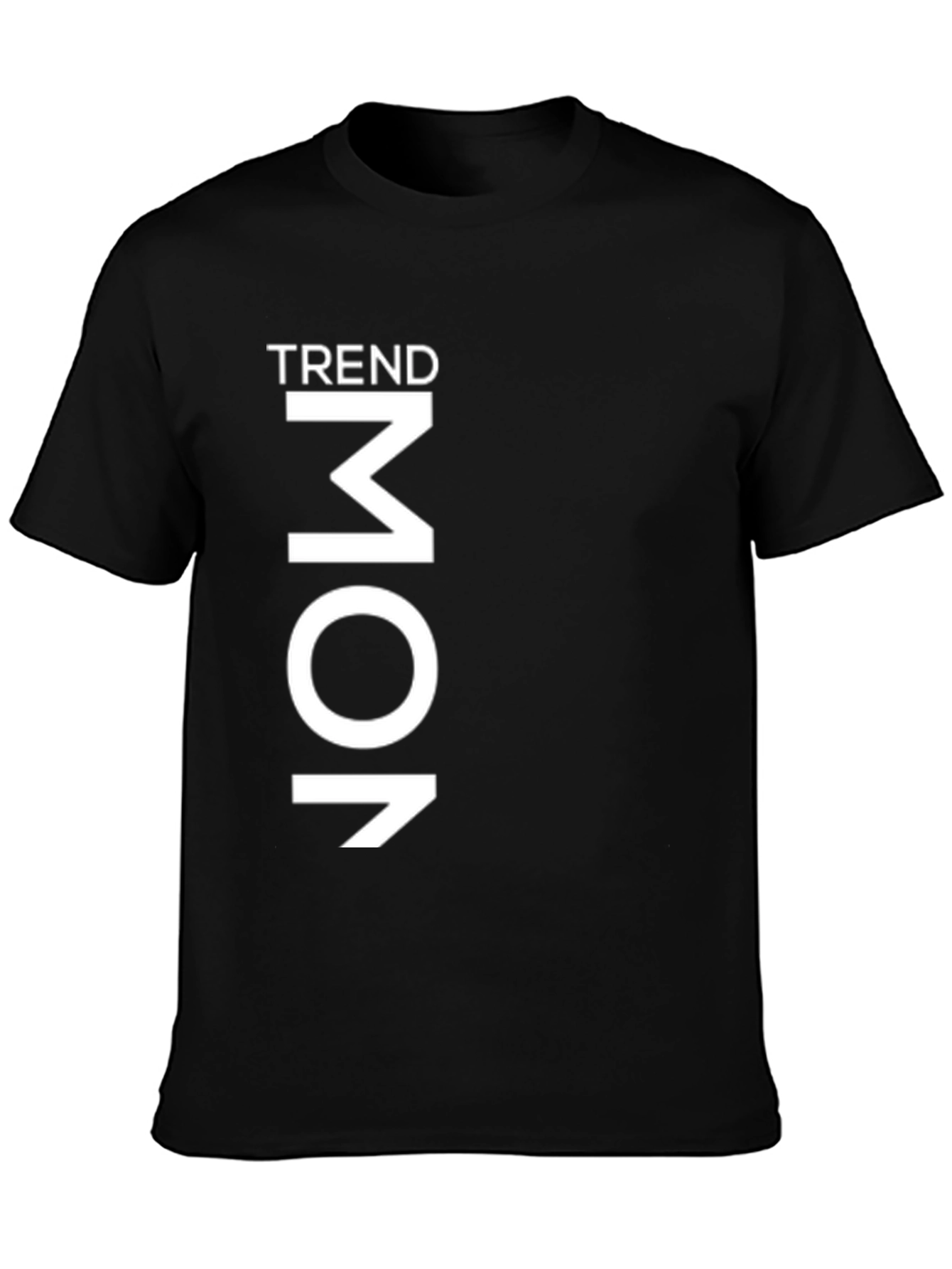Trendy Black Graphic Tee