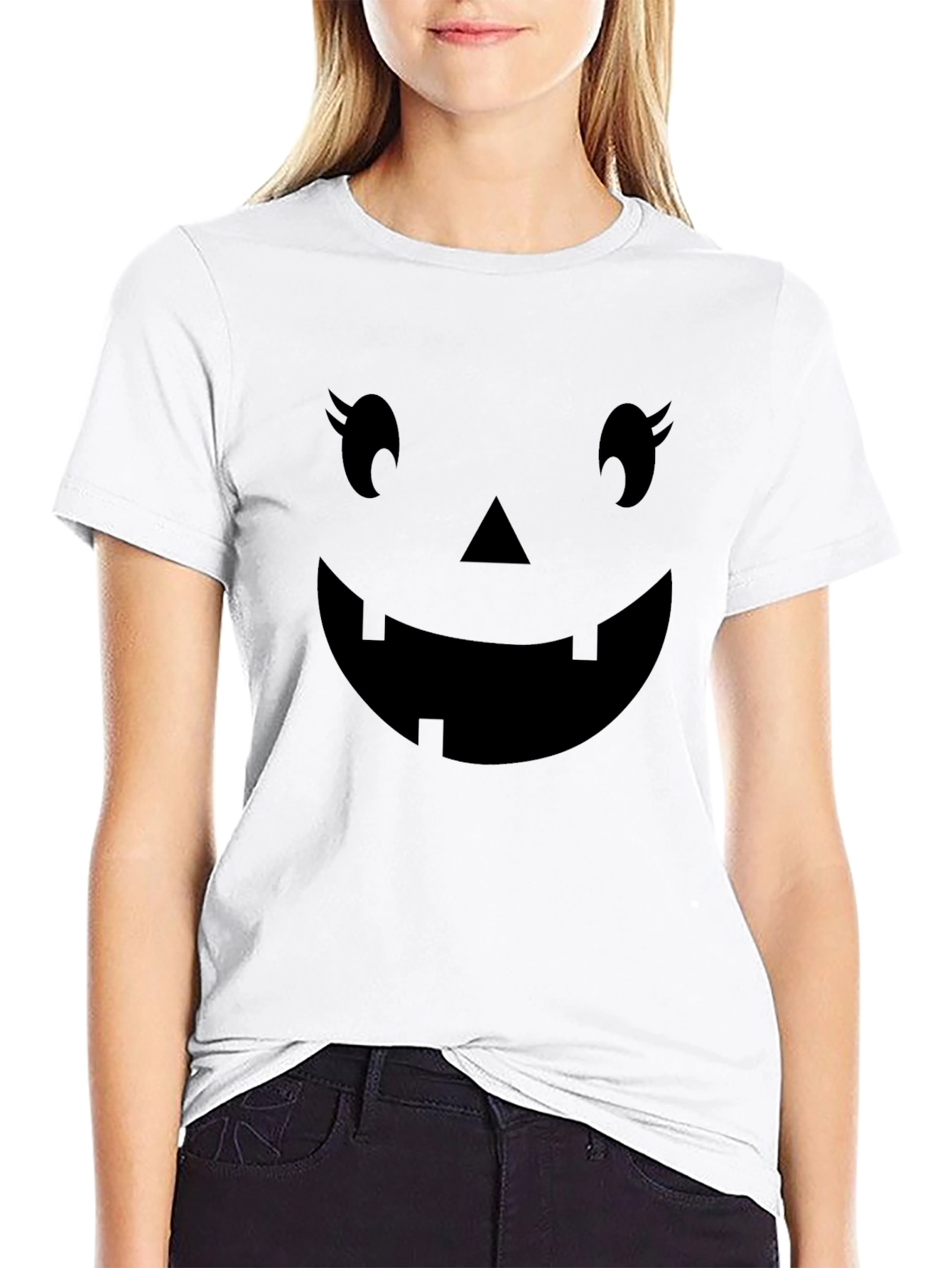 Spooky Pumpkin Face Halloween T-Shirt