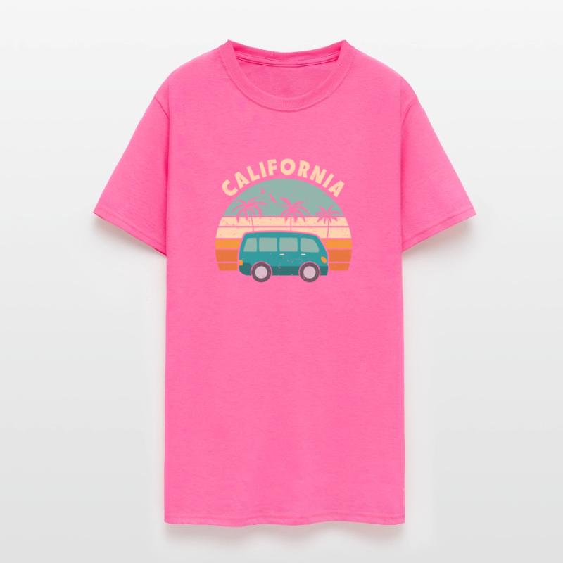 California Hippie van Surf Surfer Sunset