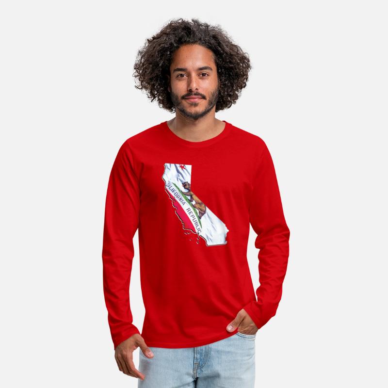 California State Flag in California State Map