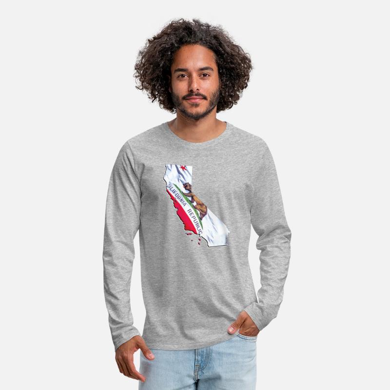 California State Flag in California State Map