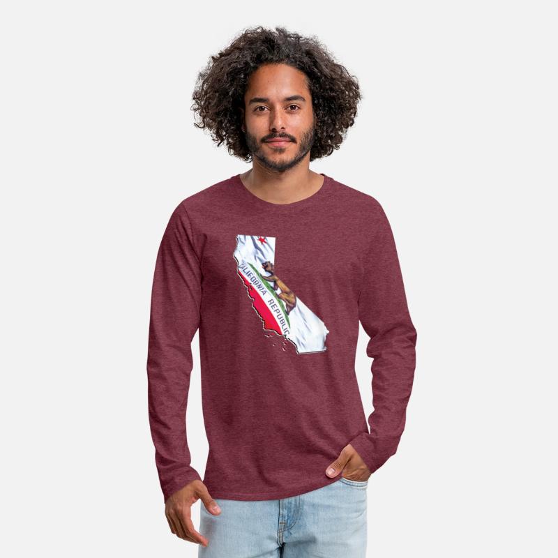 California State Flag in California State Map