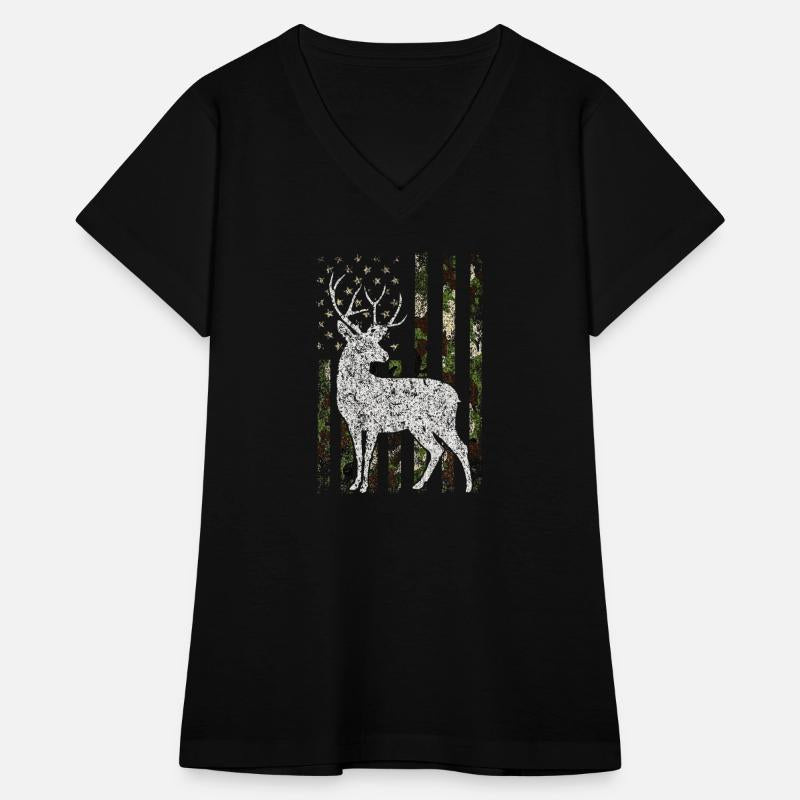 Camo USA Flag Deer Elk Buck Camoflage HuntingCamo