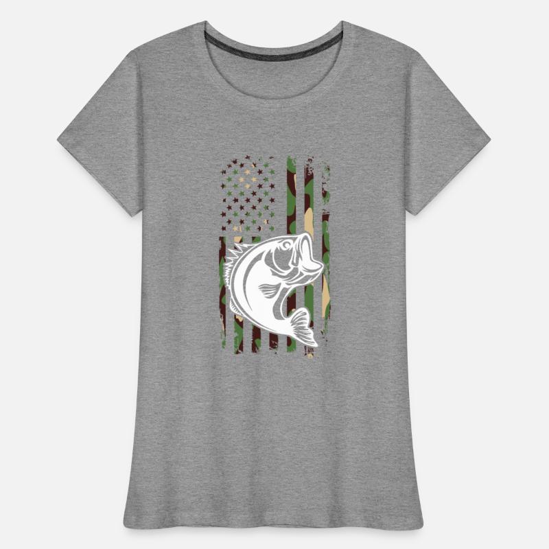 Camouflage American Flag Bass Fishing
