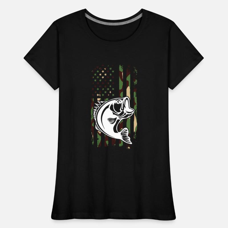 Camouflage American Flag Bass Fishing